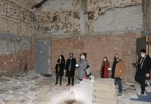 „Parcul de artă” din Kinostudio, artiștii participanți vizitează sediul