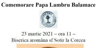 Comemorare Papa Lambru Balamace la Corcea – Albania