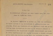 Iradeaua sultanului Abdul-Hamid al II-lea publicată la 10/23 mai 1905