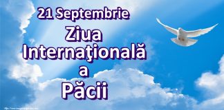 21 septembrie este Ziua Internațională a Păcii