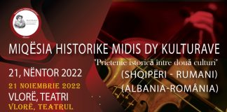 Prietenie istorică între două culturi: Albania-România, eveniment la Vlora