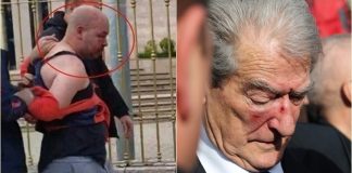 Agresorul lui Berishe la protest lăsat în închisoare