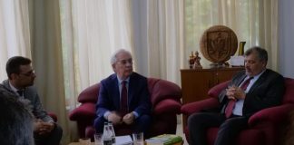 Întrevederea oficială a Ambasadorului României la Tirana cu Președintele Academiei de Stiințe a R. Albania