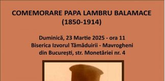111 ani de la moartea preotului martir Papa Lambru Balamaçi