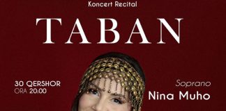 Soprana Nina Muho – apariţie unică în „Taban” pe 30 iunie la Teatrul Naţional de Operă