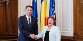 Întrevederea Preşedintelui Senatului României, Mircea Abrudean cu ambasadoarea Republicii Albania E.S. Enkeleda Mërkuri