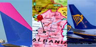 Ryanair a anunțat deschiderea unei noi baze în Tirana