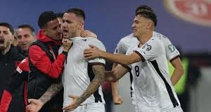 Albanezii s-au impus cu 1-0, golul fiind marcat de Manaj, în minutul 45+1