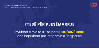 Întâlnire de dezbatere: Noile evoluții ale Uniunii Europene pentru societatea civilă și implicațiile pentru integrarea Albaniei