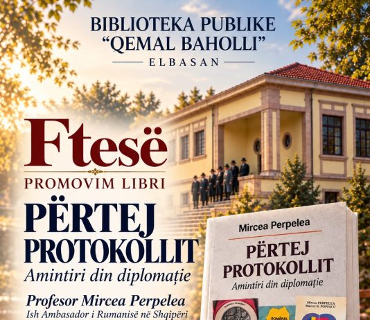 Lansarea volumului „Dincolo de protocol” la Biblioteca Publică „Qemal Baholli” din Elbasan
