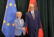 Președintele Comisiei Europene, Ursula von der Leyen vizitează Tirana